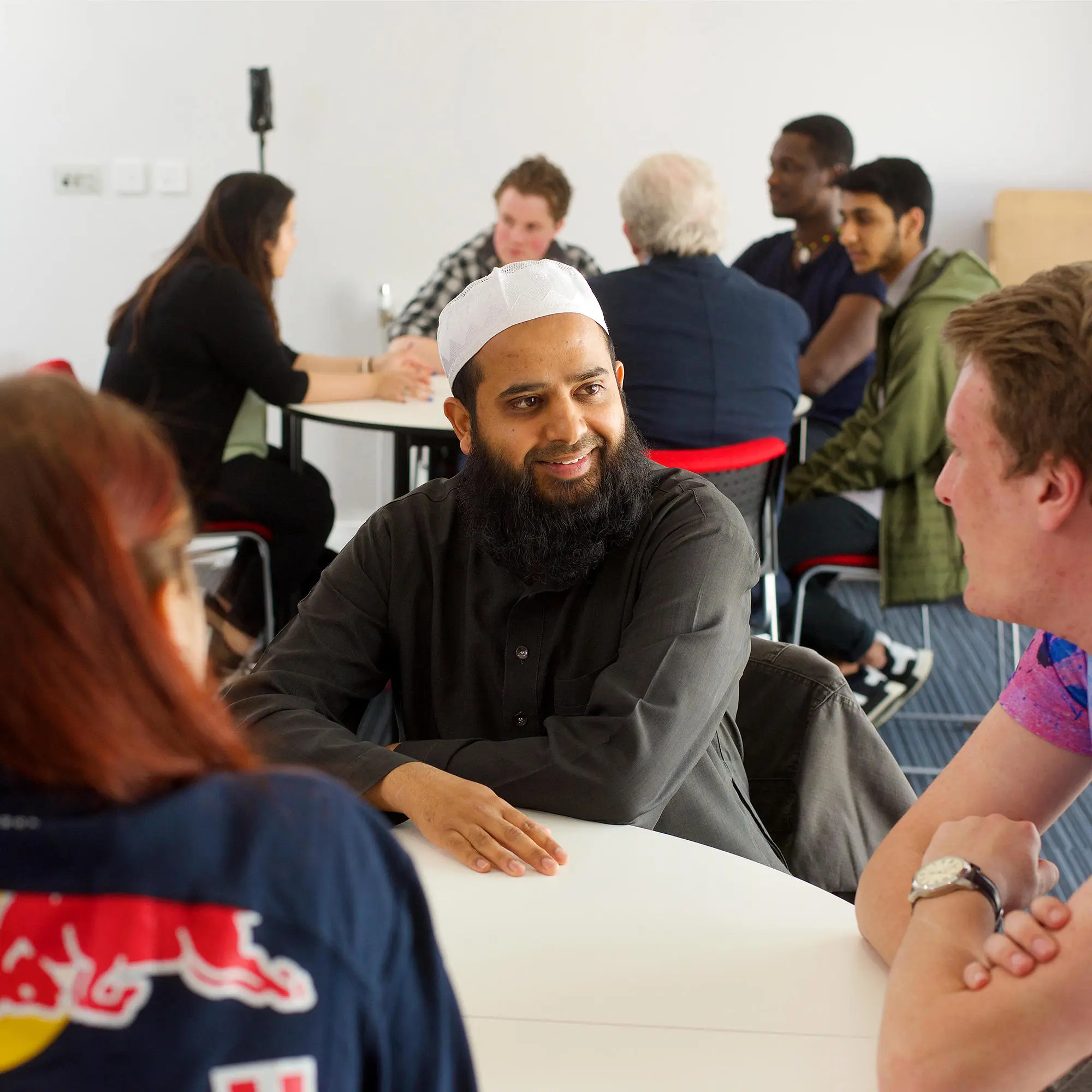 Muslim chaplain discusses in the Oasis Faith and Spirituality Centre