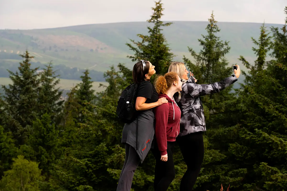 Beacon fell walk selfie