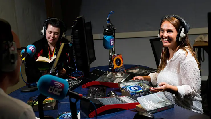 Publishing students using our podcast/ audio book recording facilities