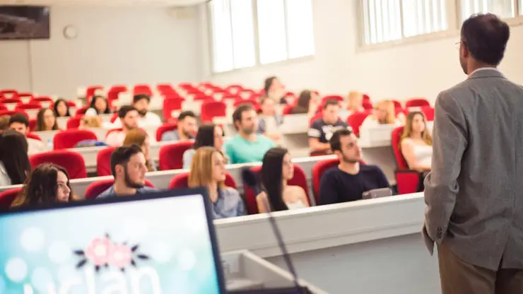 Lecture theatres with students