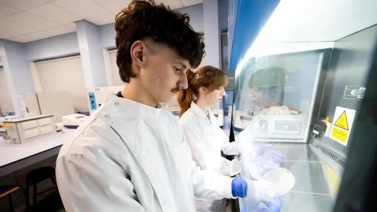 Our on-campus labs provide real world equipment for you to use