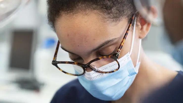 Close up of dentistry student Annabelle Morton