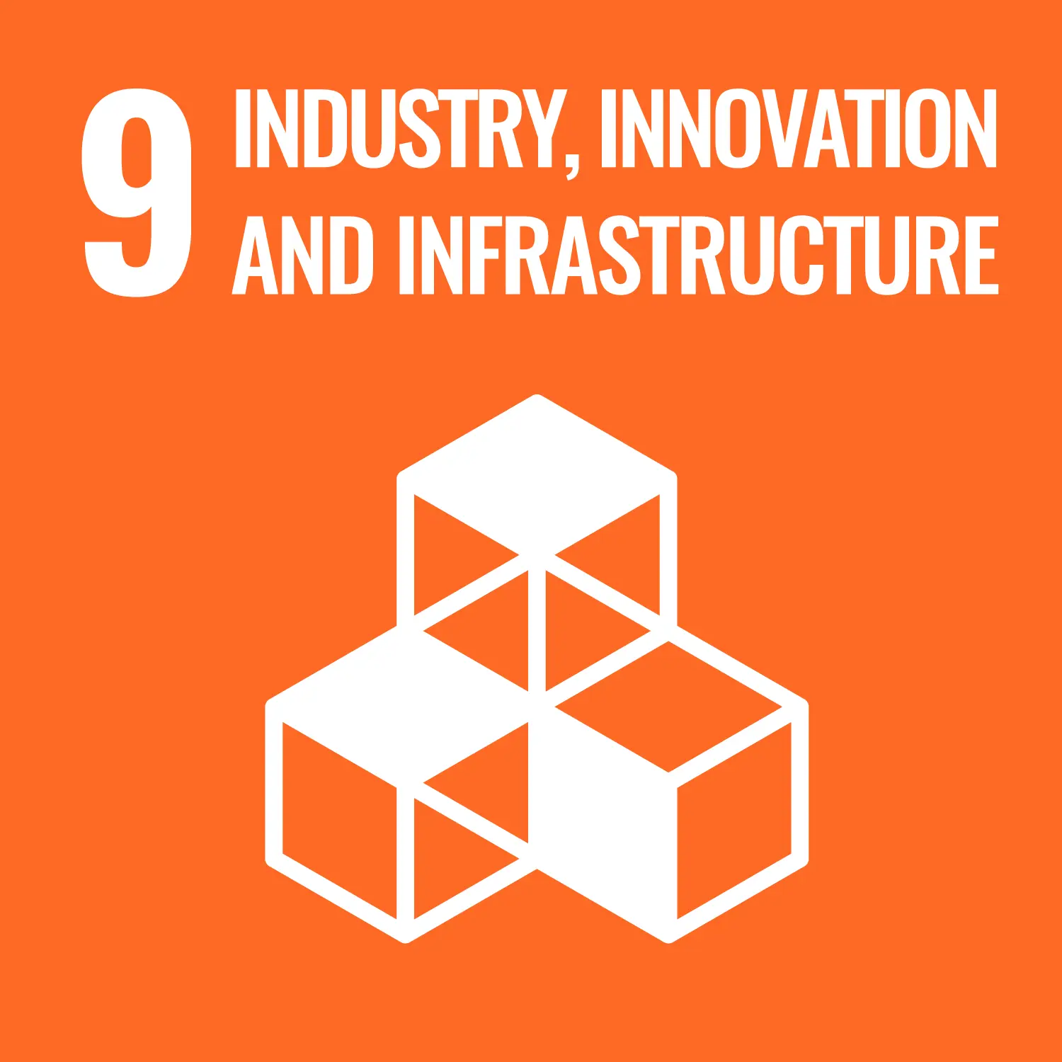 un sustainable development goal industry, innovation and infrastructure infographic