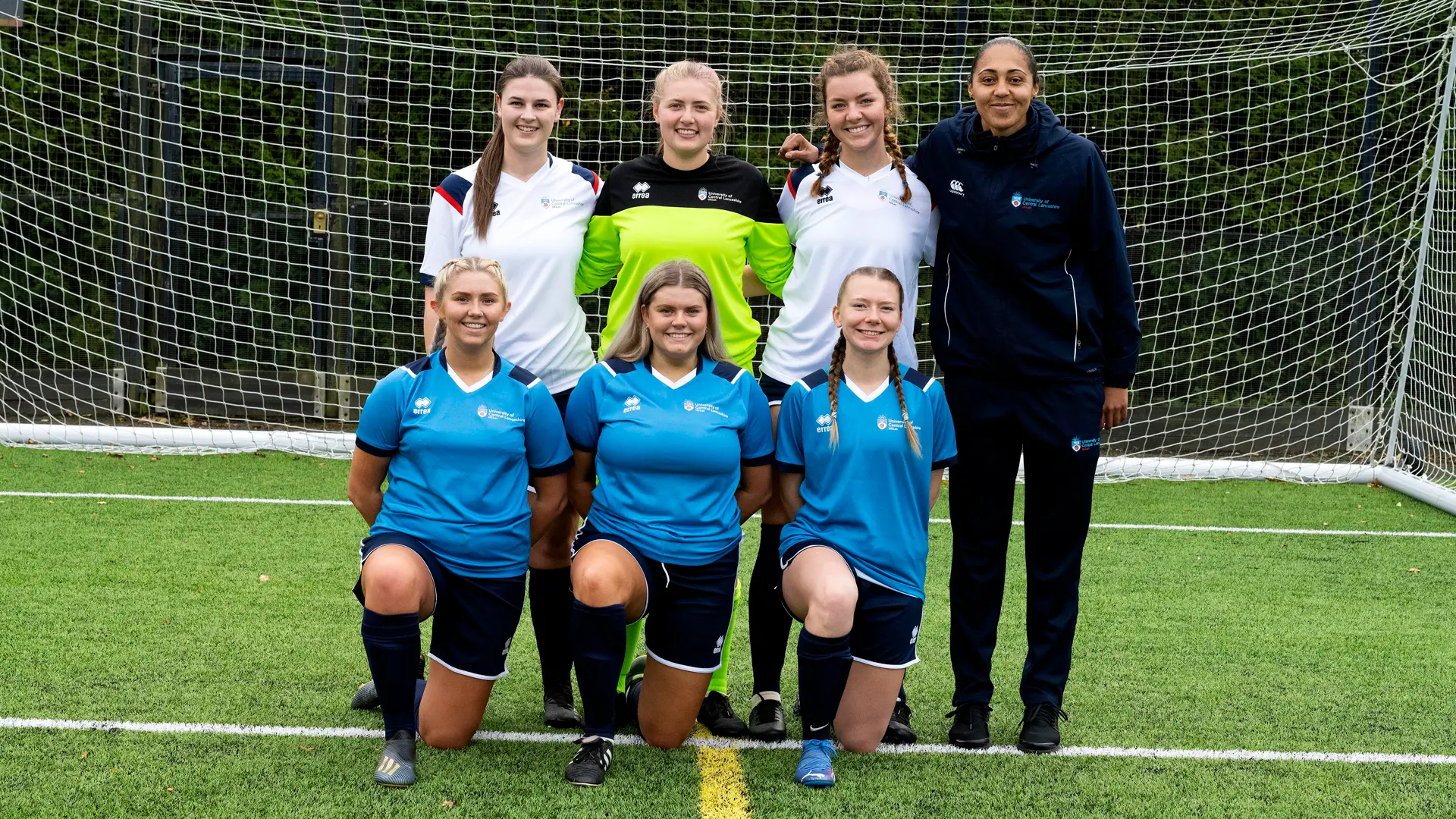 Womens football team group shot