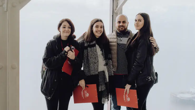 Tourism, Hospitality and Events Management students visiting Blackpool Tower - Merlin Group