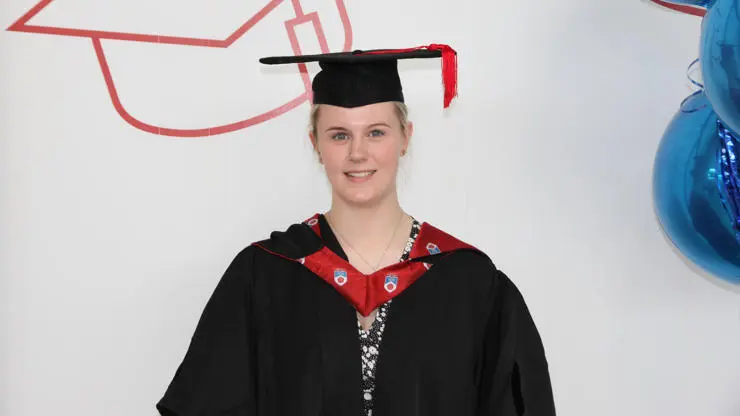 Alisha Cohen on her graduation day.