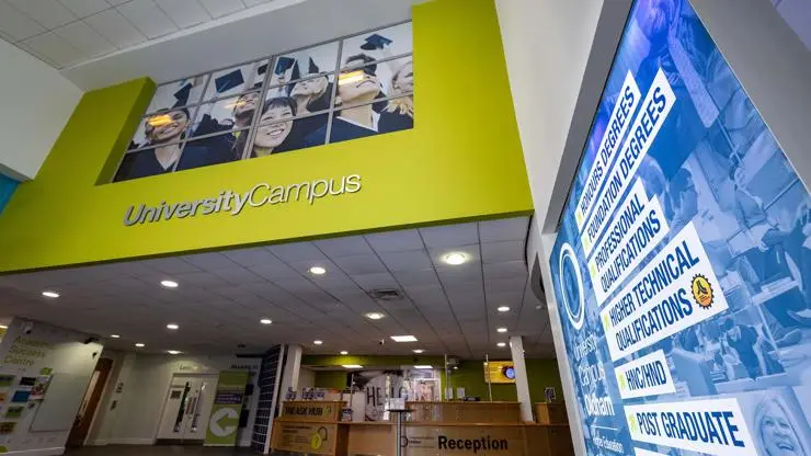University Campus Oldham's reception area