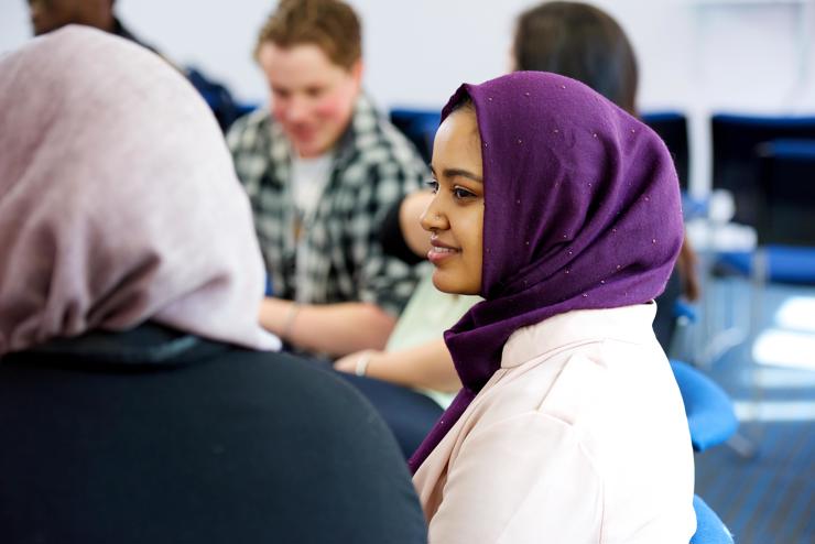 Students in a meeting