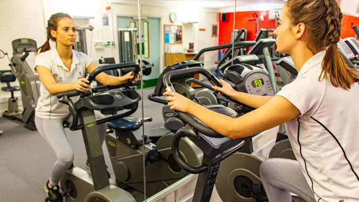 Training in the gym