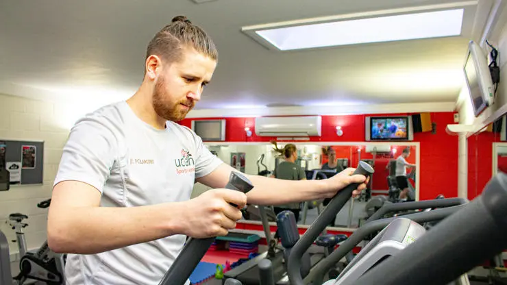 A well-equipped gym