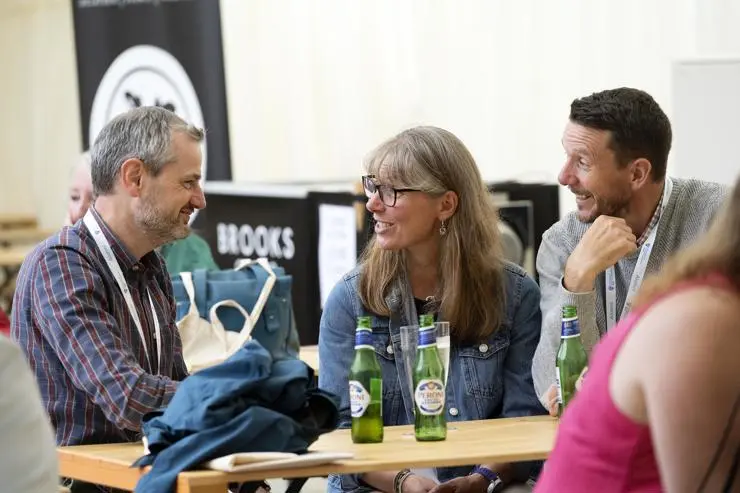 Alumni Martin Stork, Hannah Bull and Chris Bull